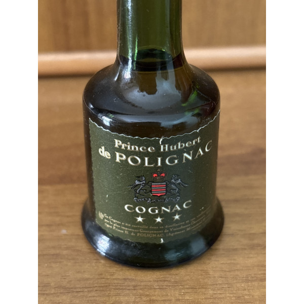 Prince Hubert de Polignac Cognac Prince Hubert de Polignac VSOP Fine Champagne Cognac 5cl Miniature 1970s.5