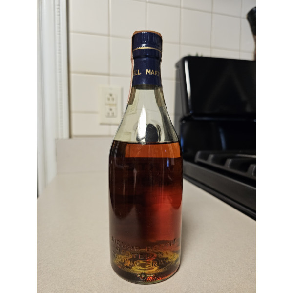 Martell Cognac Martell Three Star Cognac J. & F. Martell 4/5 Pint 1950s.2