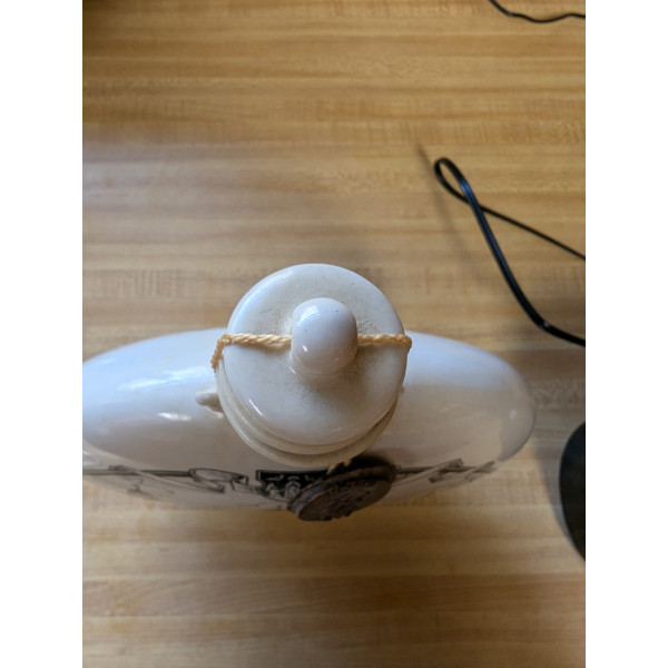  Kryshtal Minsk Harelka Vodka Ceramic Decanter 1L 1990s.4