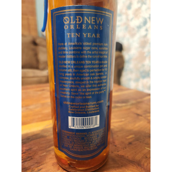Old new Orleans  10 Year Special Edition Rum.2