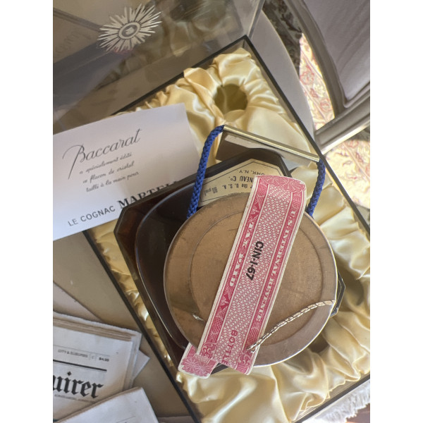 Martell Cognac Cordon Bleu Baccarat Decanter blue cord.4