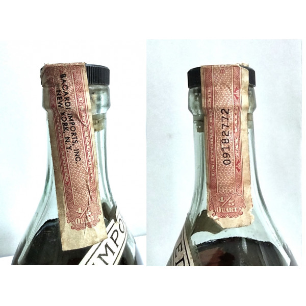 Bacardi Bacardi Carta De Oro Superior Rum 4/5 Quart Santiago de Cuba 1950s.3