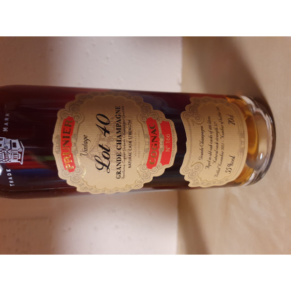 Prunier Cognac Prunier Lot 40 Grande Champagne Cognac 1940 Cask Strength.4