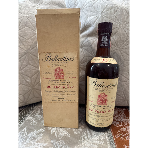 Ballantines Ballantine's 30 Year Old Liqueur Blended Scotch Whisky 1960s.1