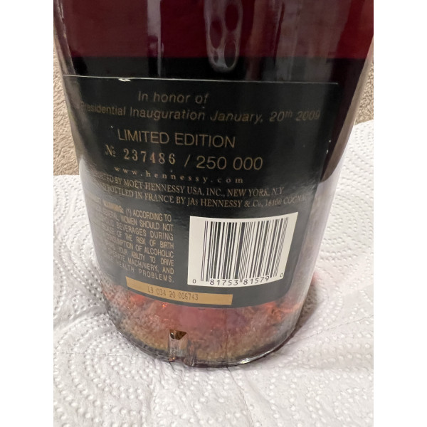 Hennessy Cognac Limited VS edition in Honor of the 44th president.2