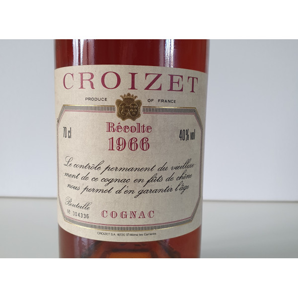 Croizet Cognac Recolte 1966.5