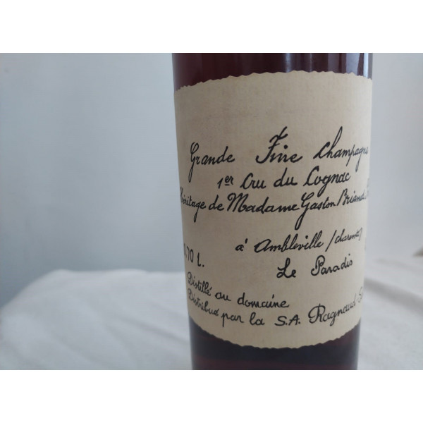 Ragnaud Sabourin Cognac Le Paradis Grande Champagne 1er Cru Cognac Madame Gaston Briand .5