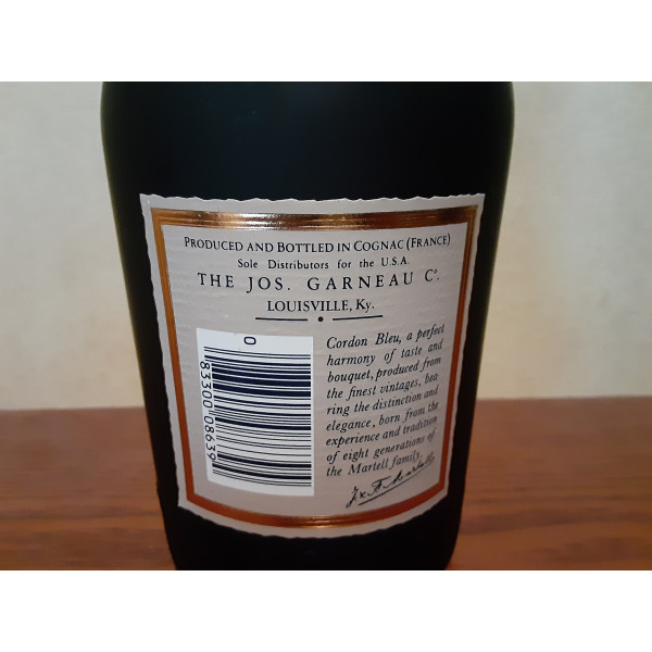 Martell Cognac Cordon Blue, Black/Green Bottle.2
