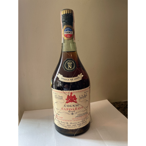 Brugerolle Cognac Brugerolle, Napoleon Very Rare Cognac, 4/5 Quart, Aigle Rouge.1