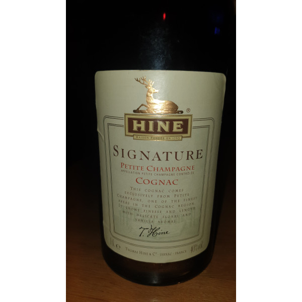 Hine Cognac Hine Signature Petite Champagne Cognac 100cl 1990s.5