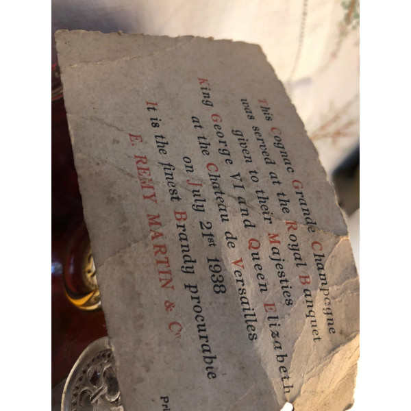 Remy Martin Cognac Remy Martin, Louis Xlll, 1938, Tres vieille.5