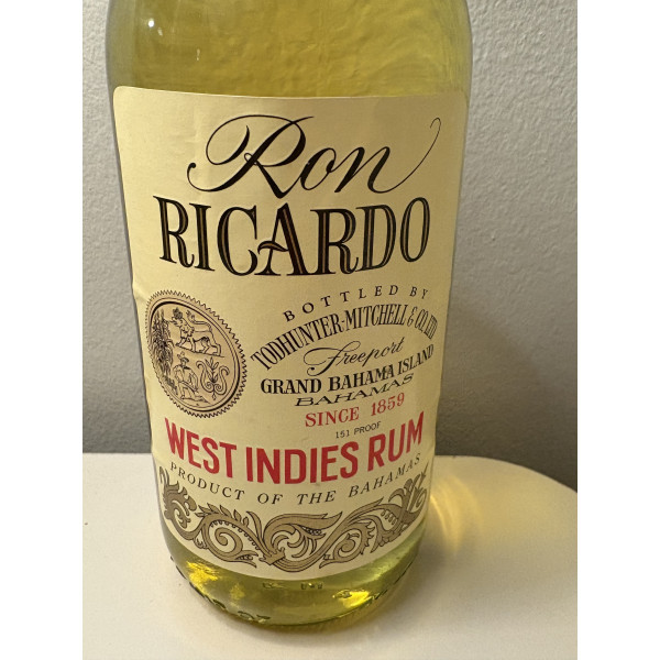 Ron Ricardo  151 Proof West Indies Rum.5