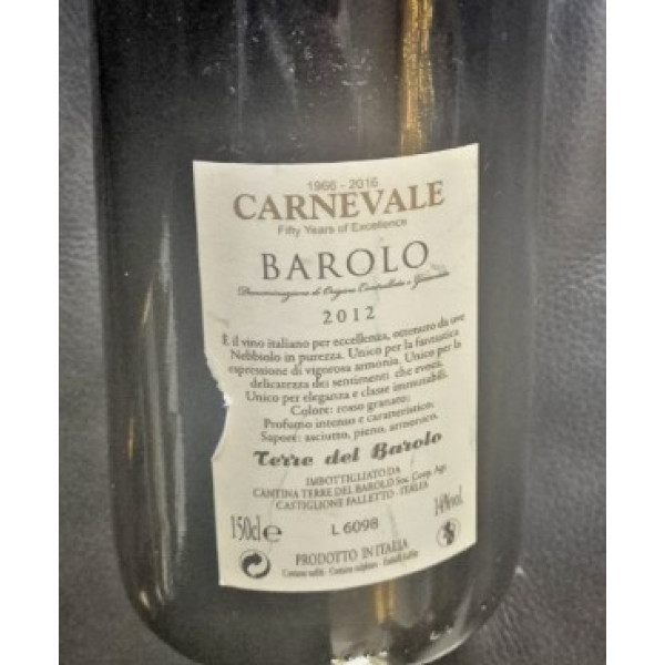 Carnevale Carnevale Barolo DOCG 2012 50th Anniversary Terre del Barolo.2