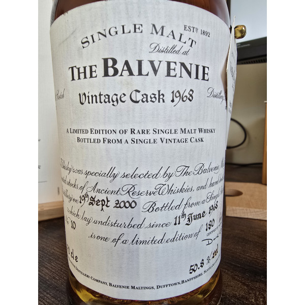 The Balvenie The Balvenie Vintage Cask 1968 Single Malt Scotch Whisky.5