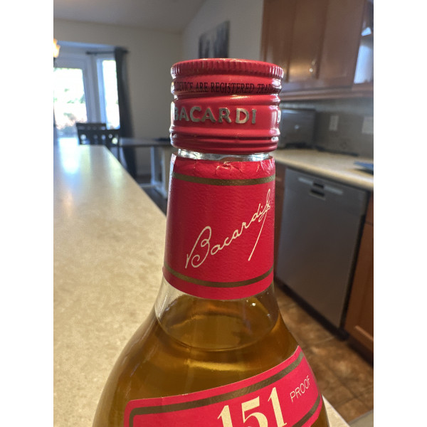 Bacardi Bacardi Superior 151 Proof Rum Nassau Bahamas 1 1/3L 1970s.3