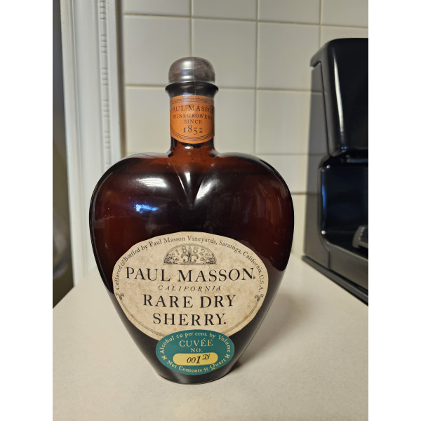 Paul Masson Paul Masson California Rare Dry Sherry 4/5 Quart.1
