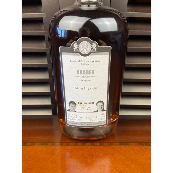 Ardberg 16 Years Old Sherry Hogshead distilled 1998 bottled 2014.5