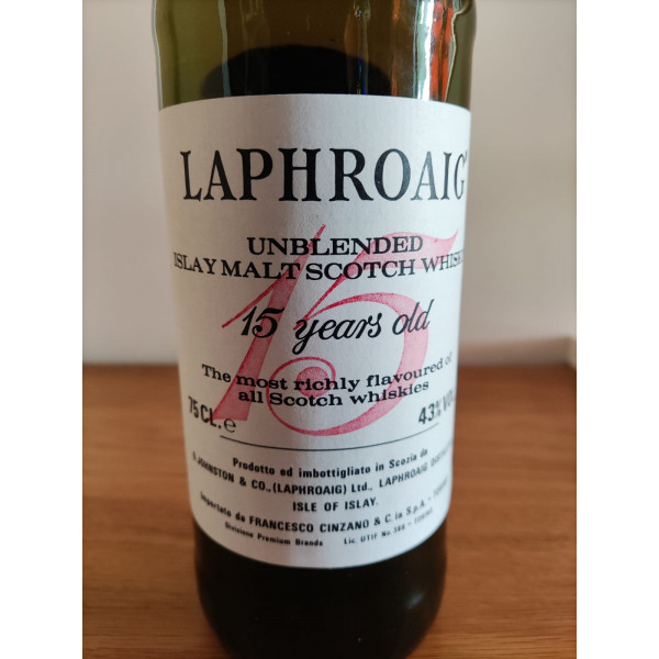 Laphroaig 15 years old Unblended UK.5